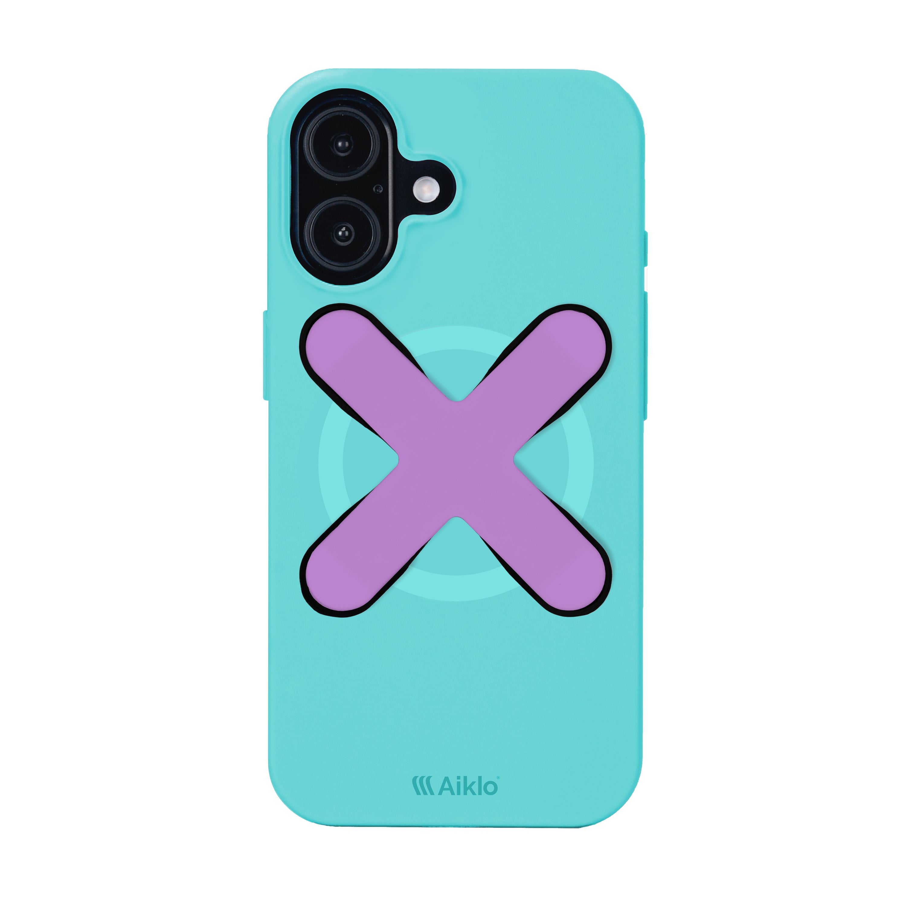 Iphone 17 Aqua Blue + Grip Lilac