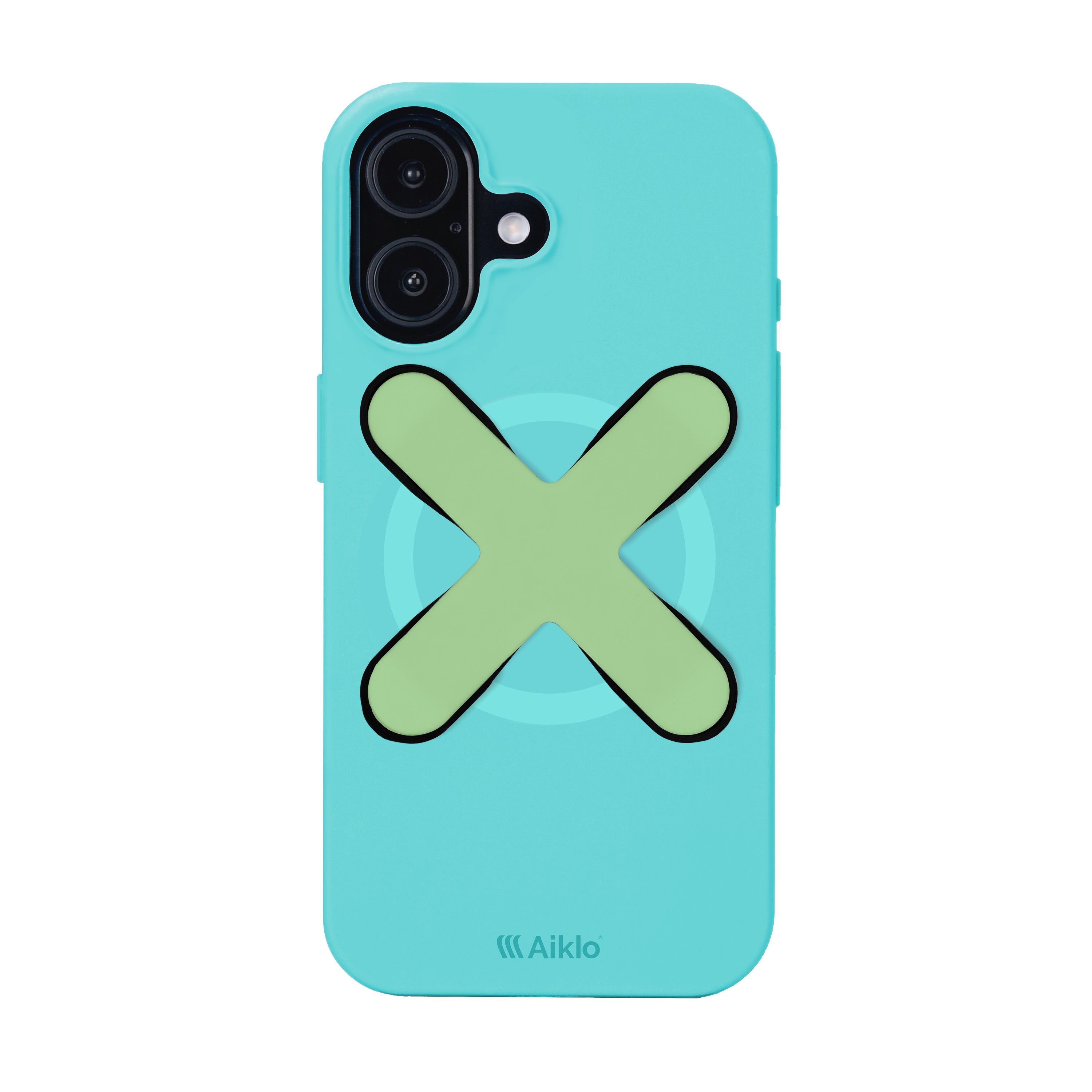 Iphone 17 Aqua Blue + Grip Mint