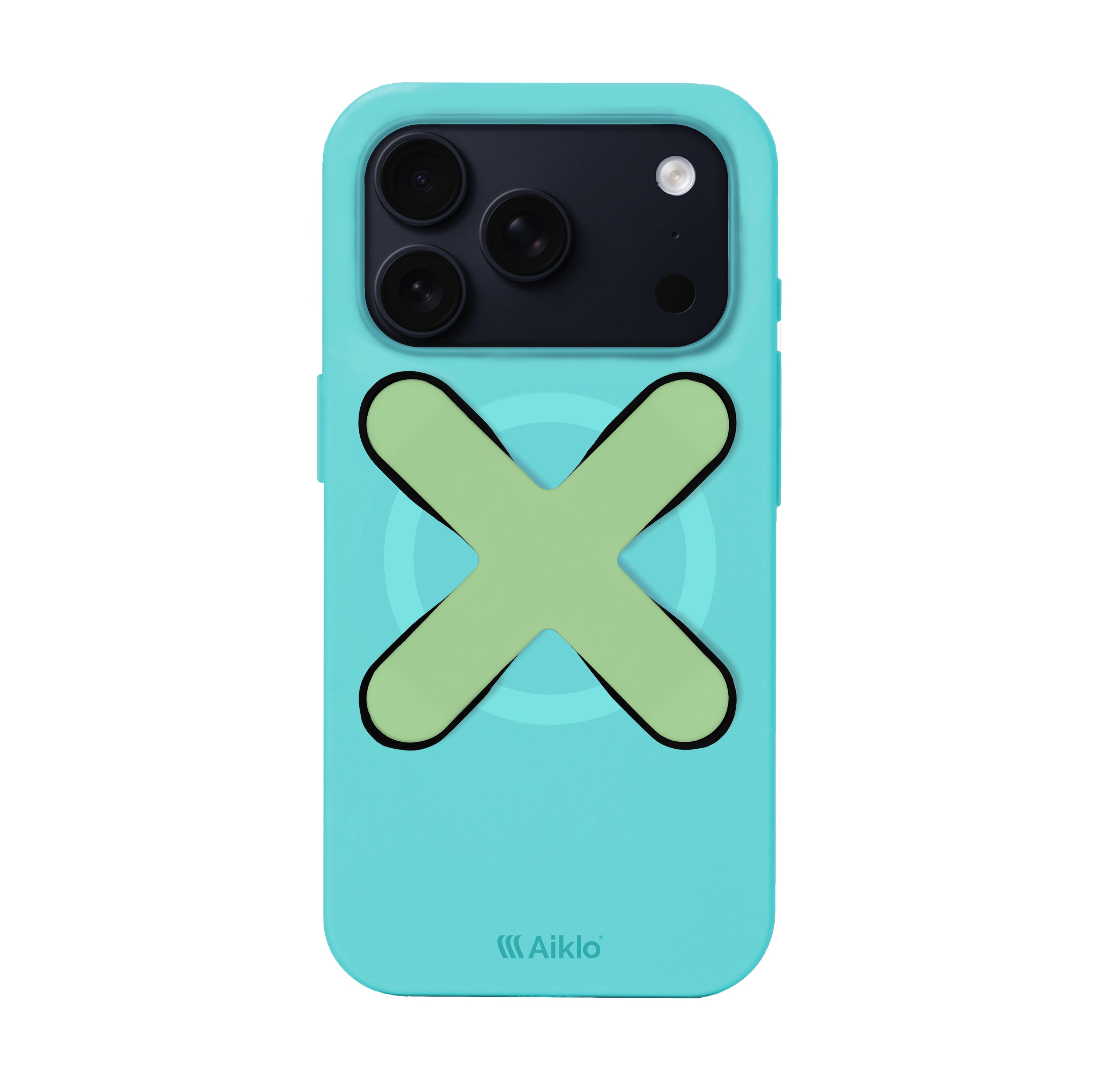 Iphone 17 Pro Aqua Blue + Grip Mint