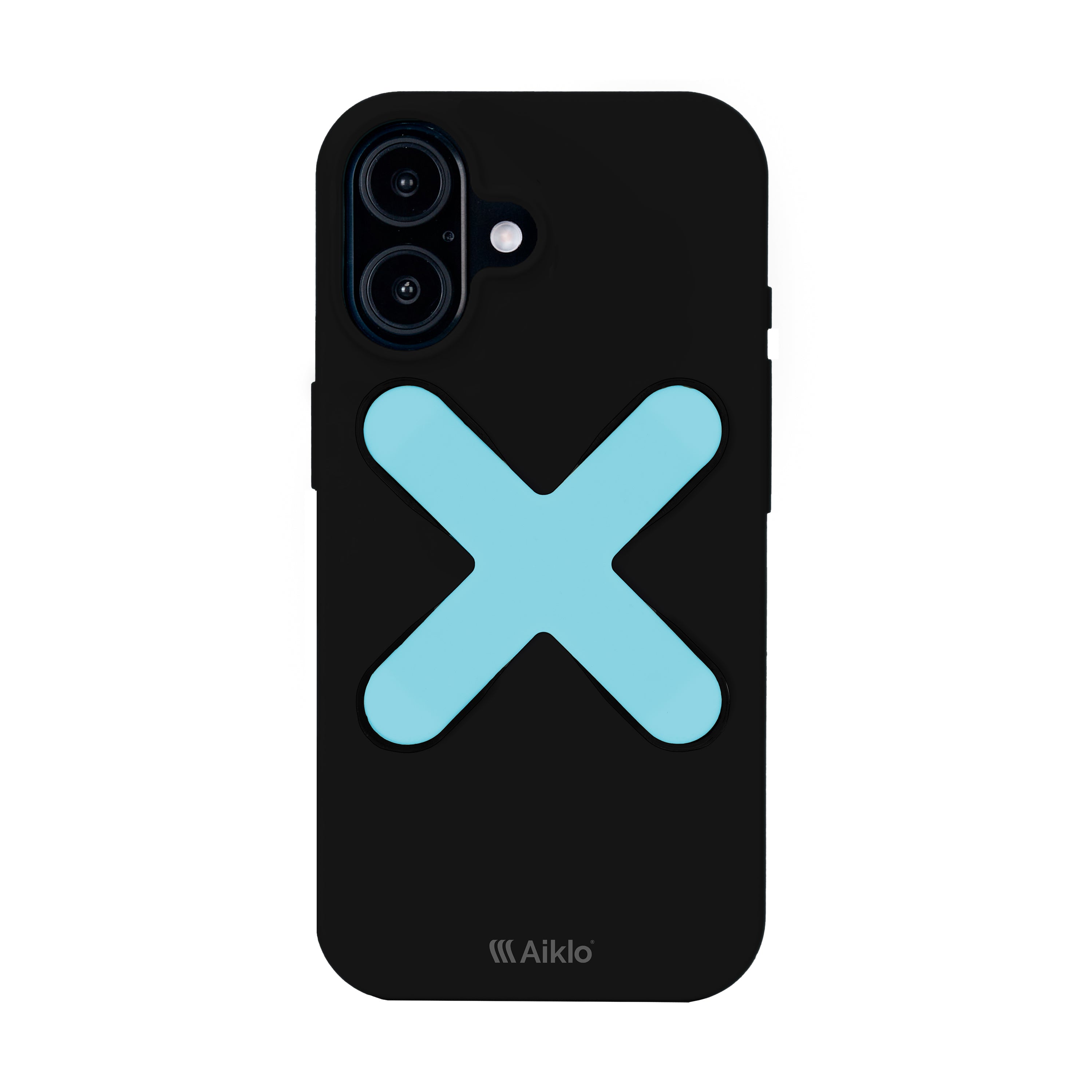 Iphone 17 Black + Grip Aqua Blue