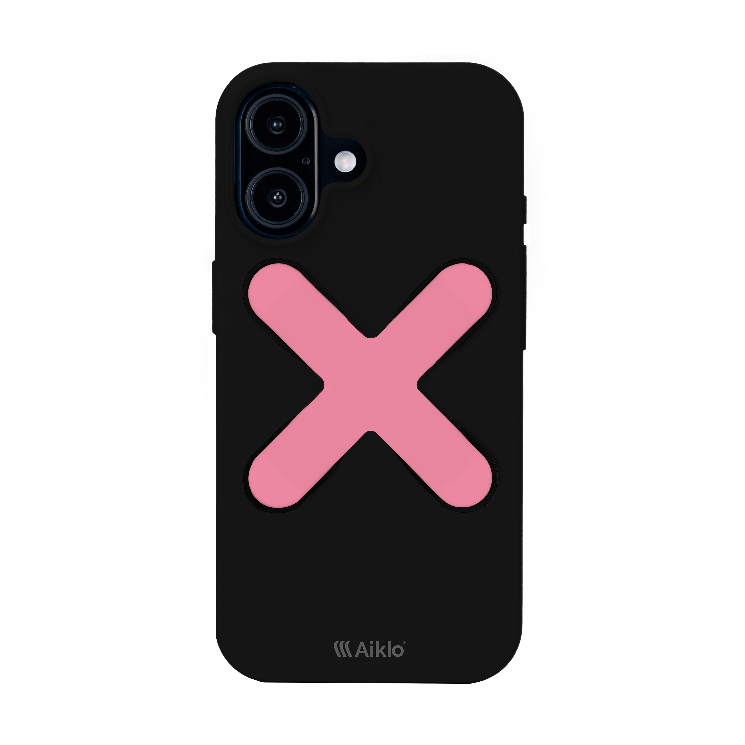 Iphone 17 Black + Grip Coral Pink