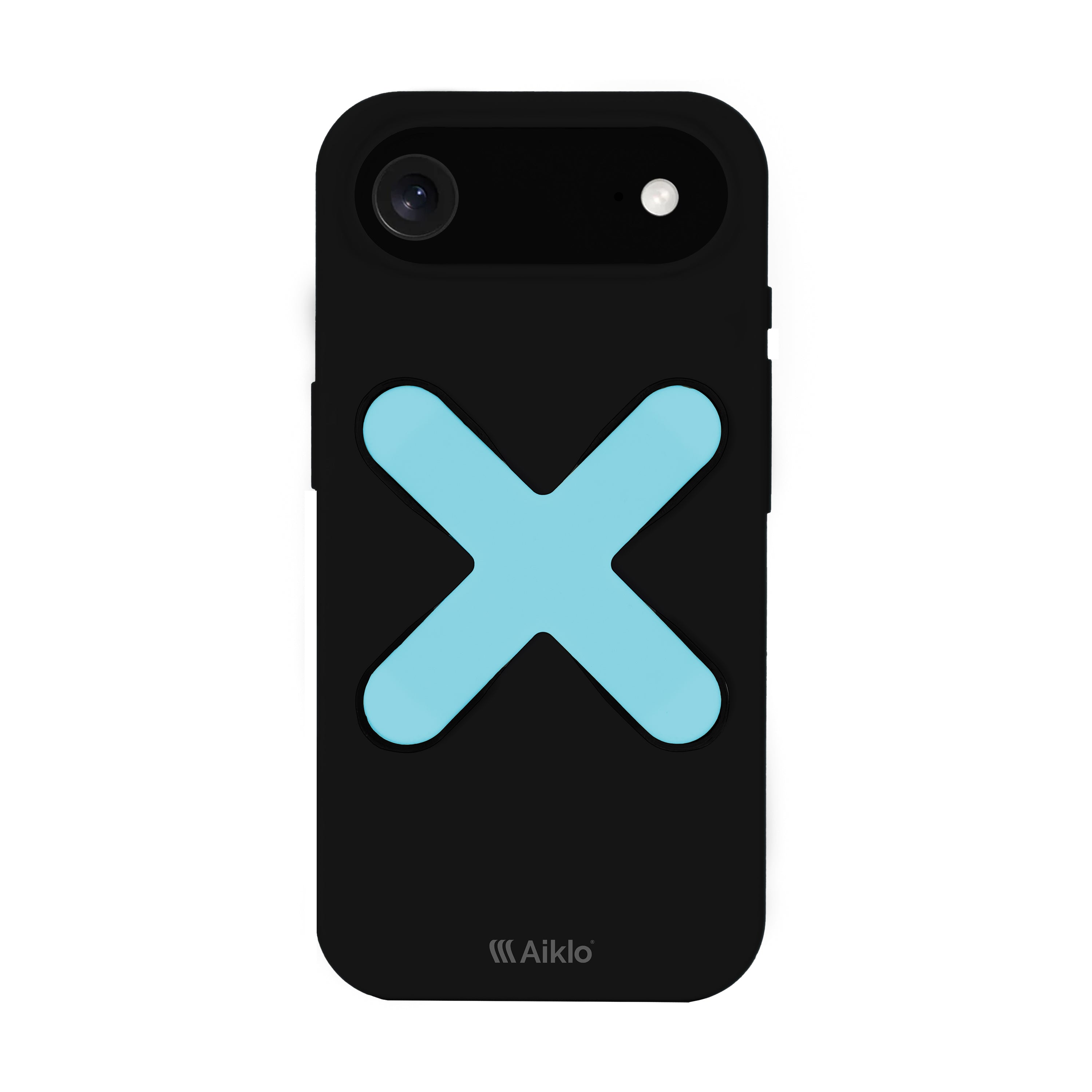 Iphone 17 Air Black + Grip Aqua Blue