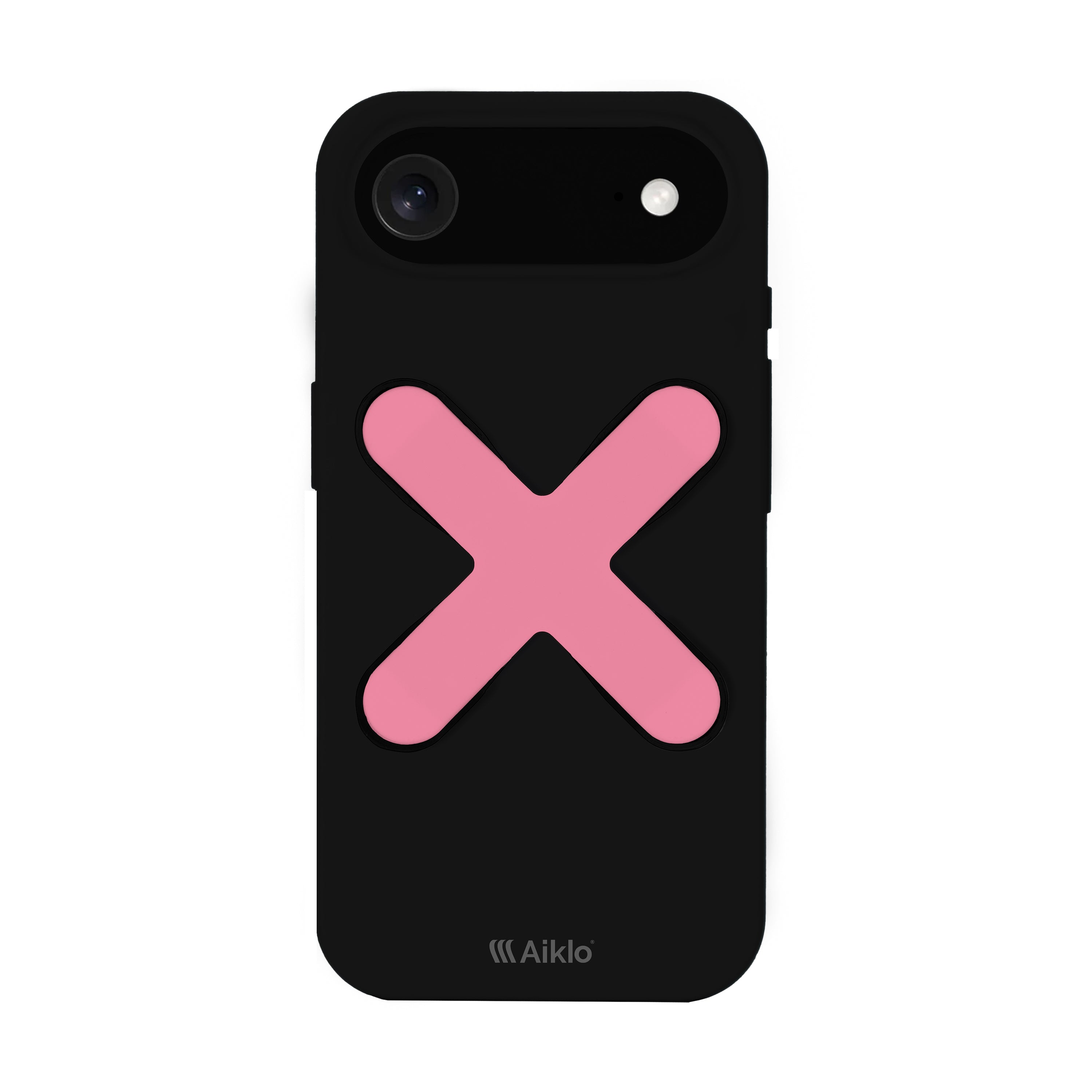 Iphone 17 Air Black + Grip Coral Pink