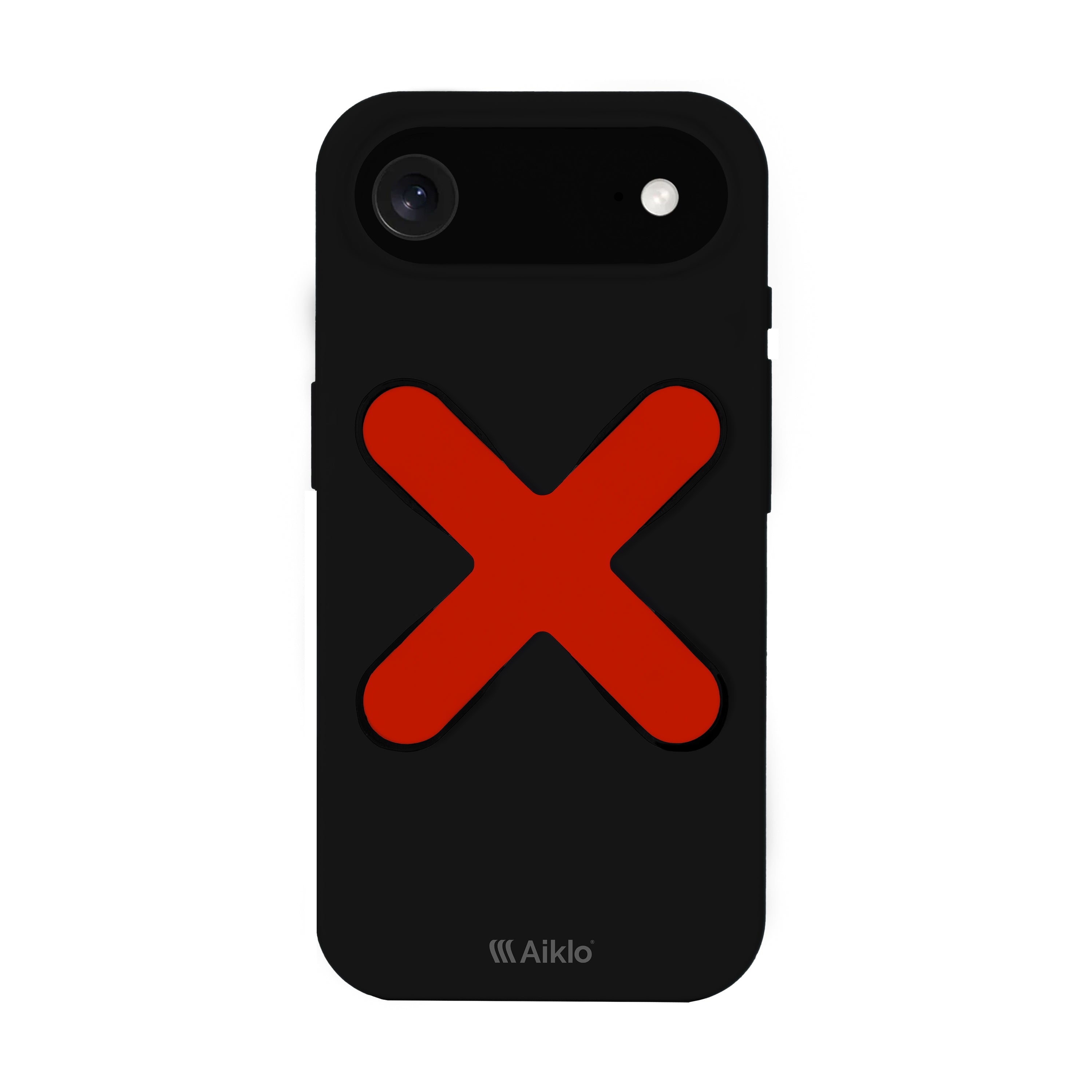 Funda MagSafe Black & Stix Grip Hot Red