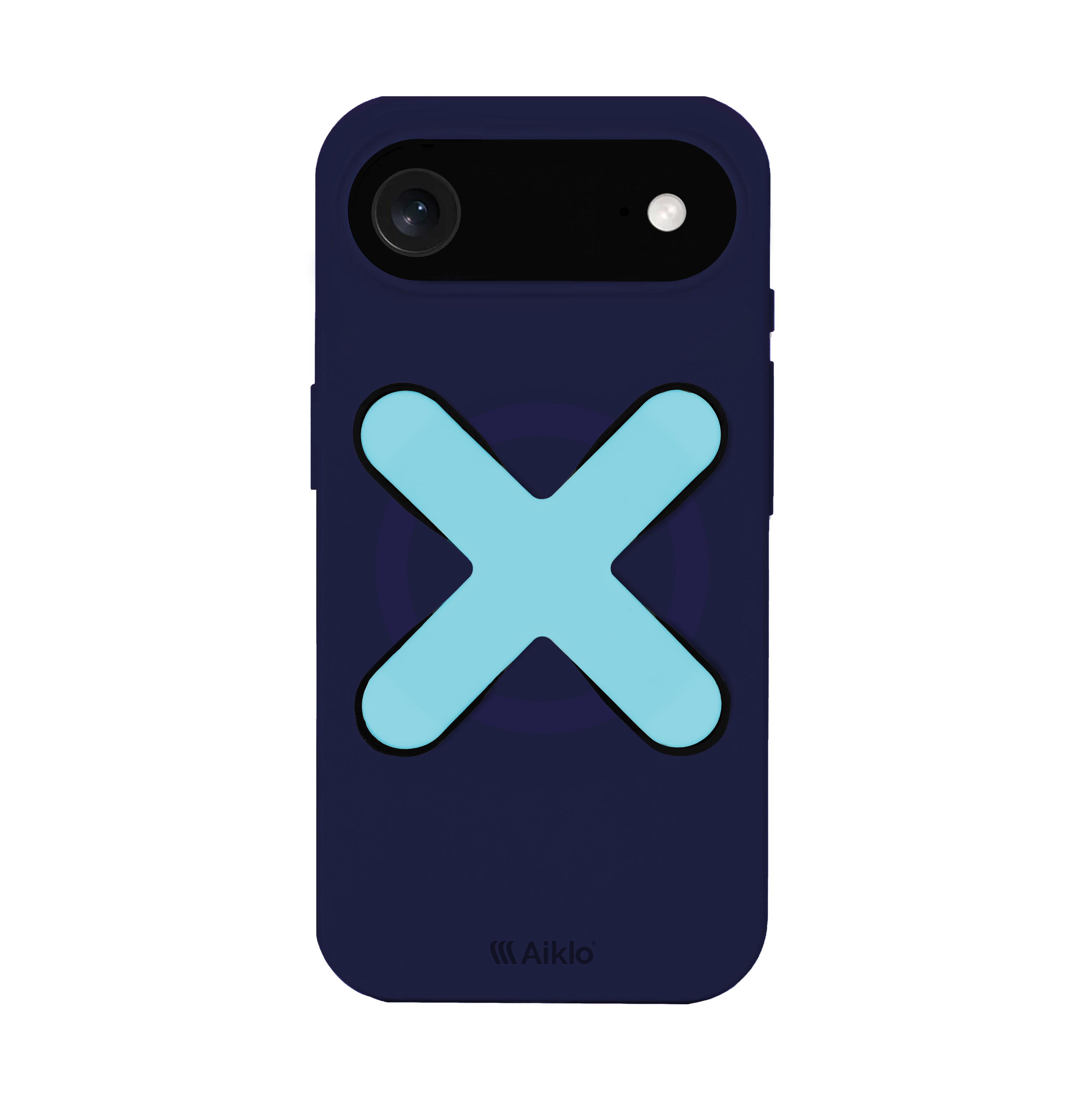 Funda MagSafe Cyber Grape & Stix Grip Aqua Blue