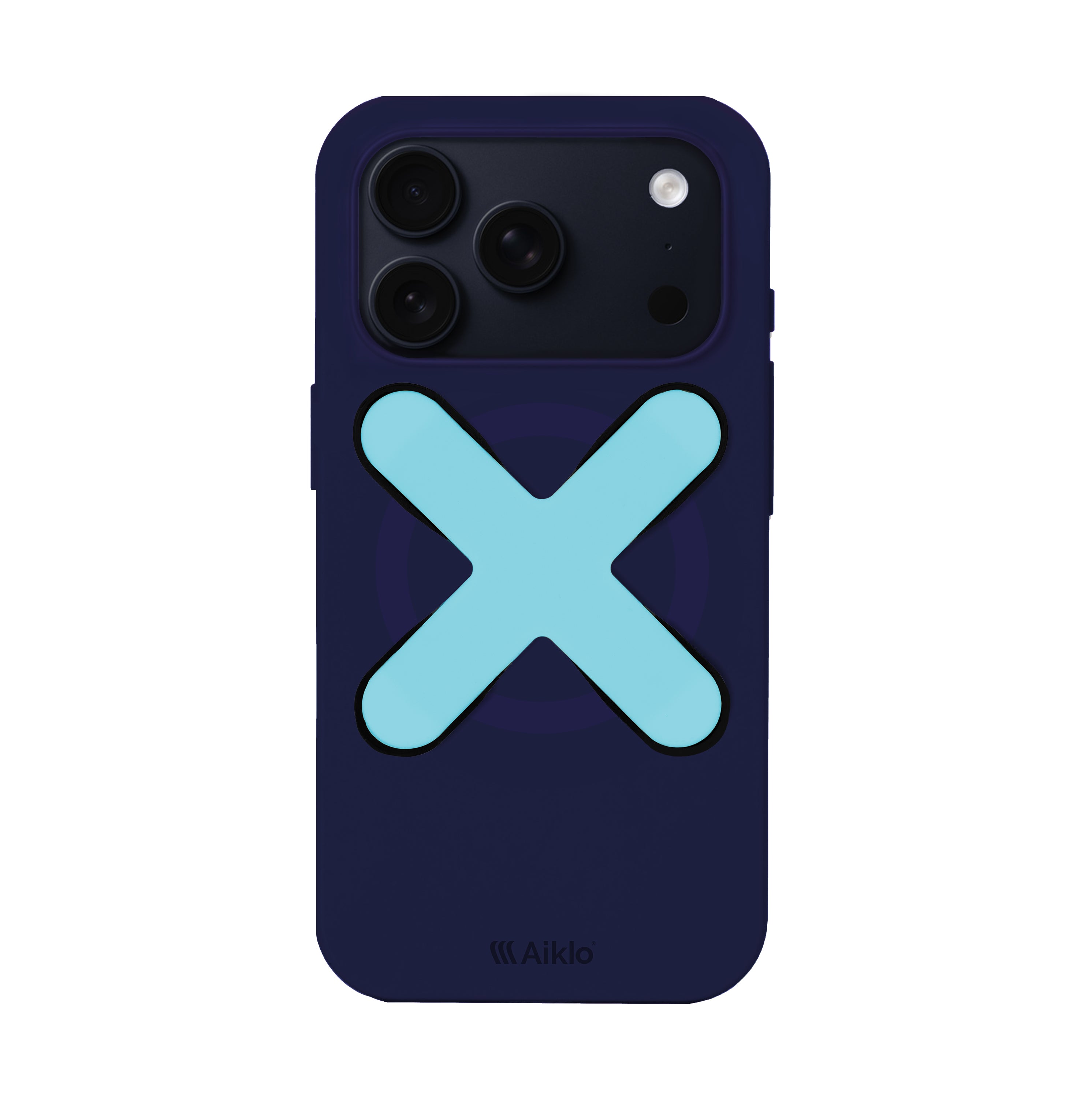 Funda MagSafe Cyber Grape & Stix Grip Aqua Blue