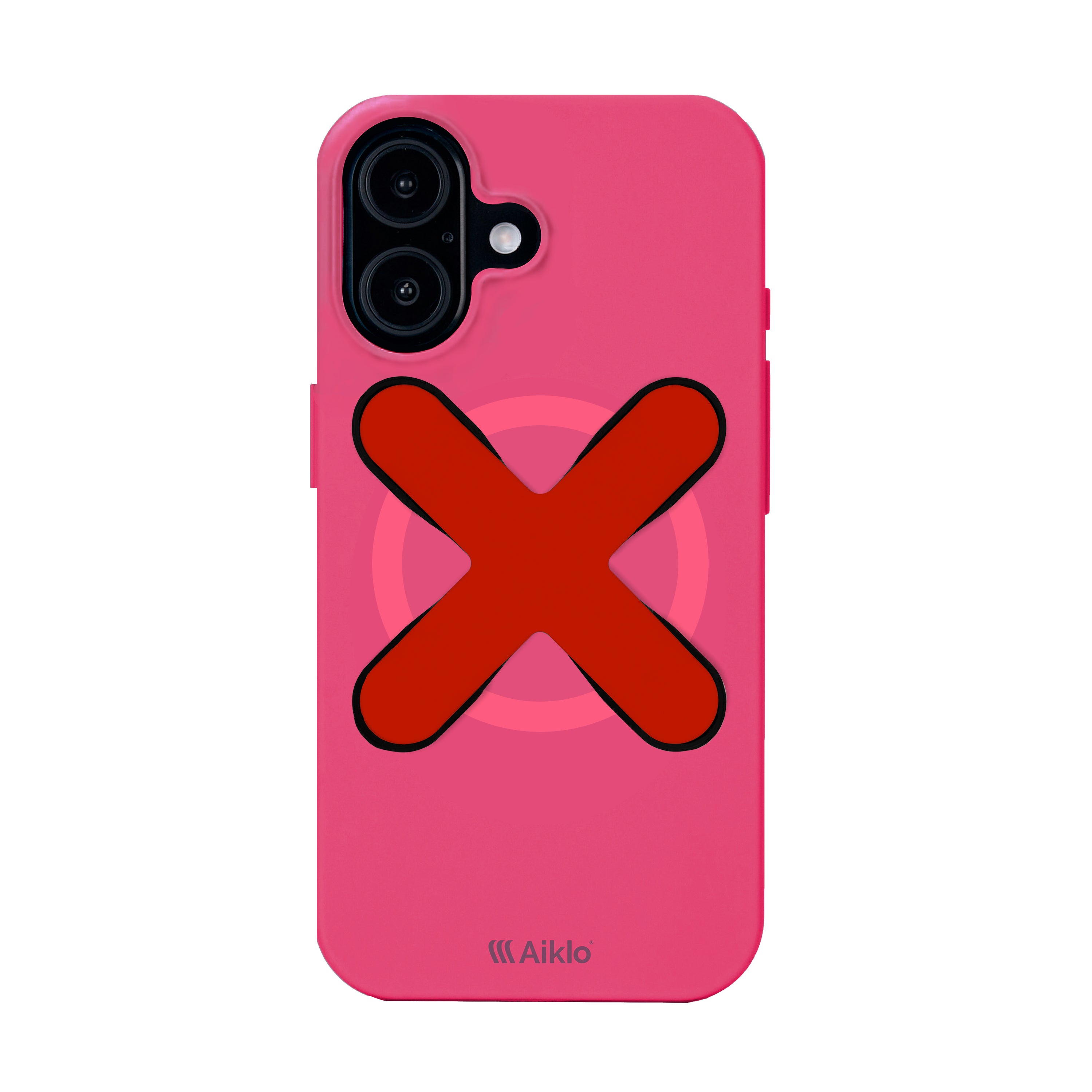 Iphone 17 Juicy Pink + Grip Hot Red