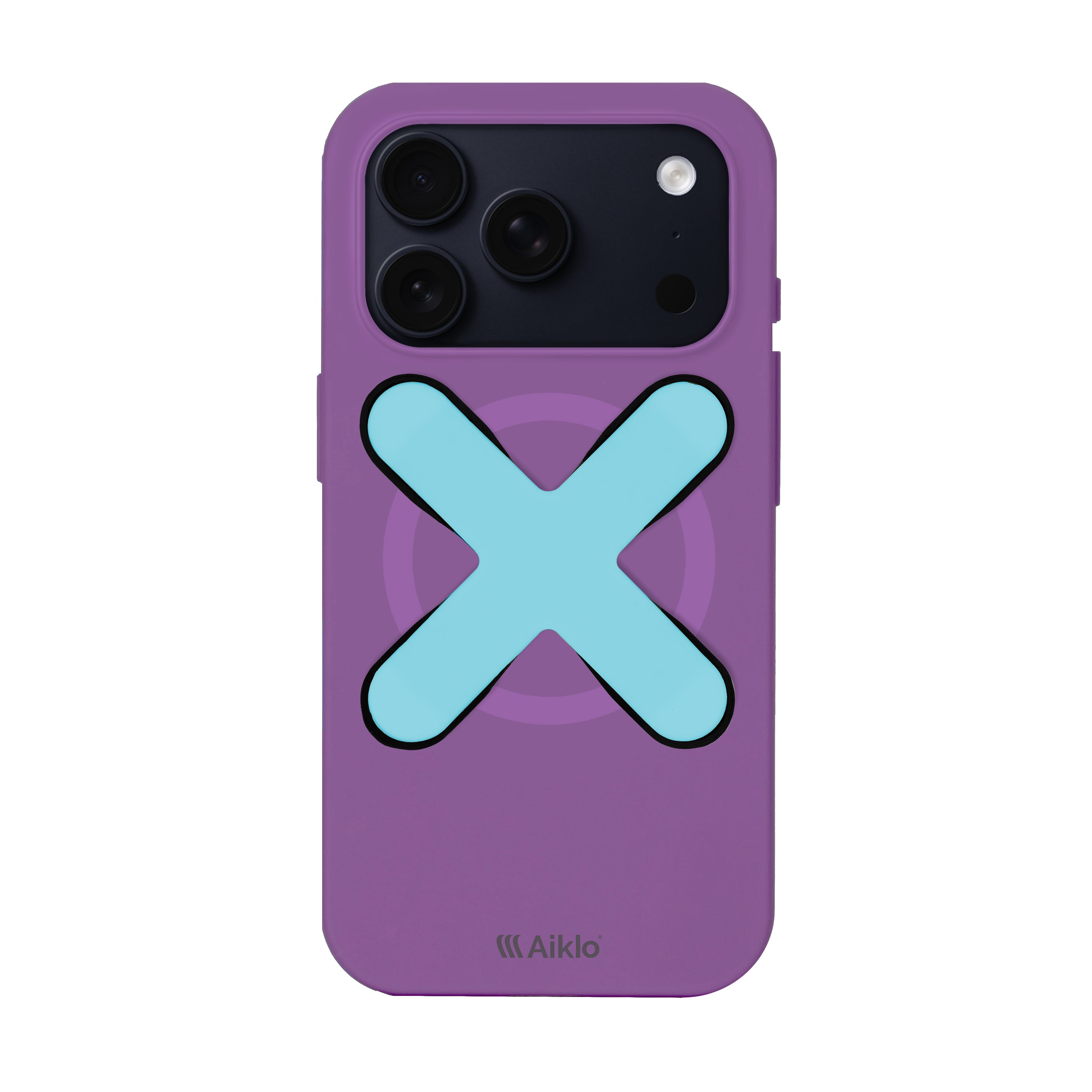 Iphone 17 Pro Lilac + Grip Aqua Blue