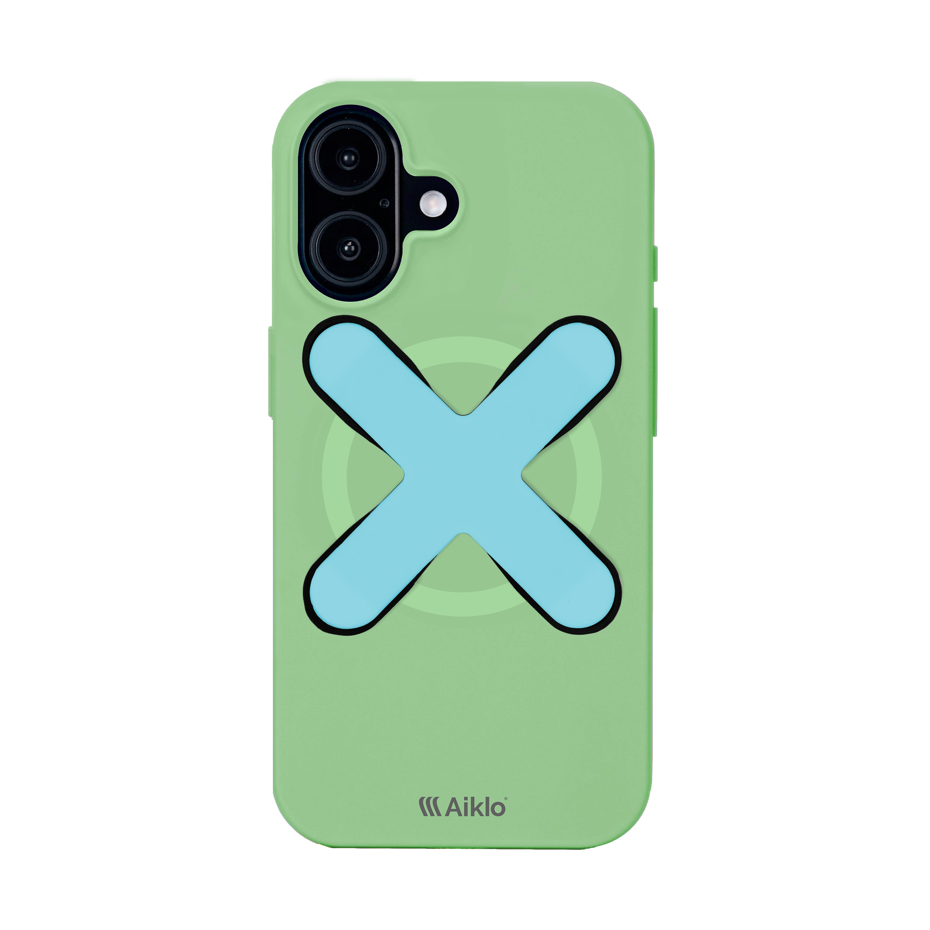 Iphone 17 Mint + Grip Aqua Blue