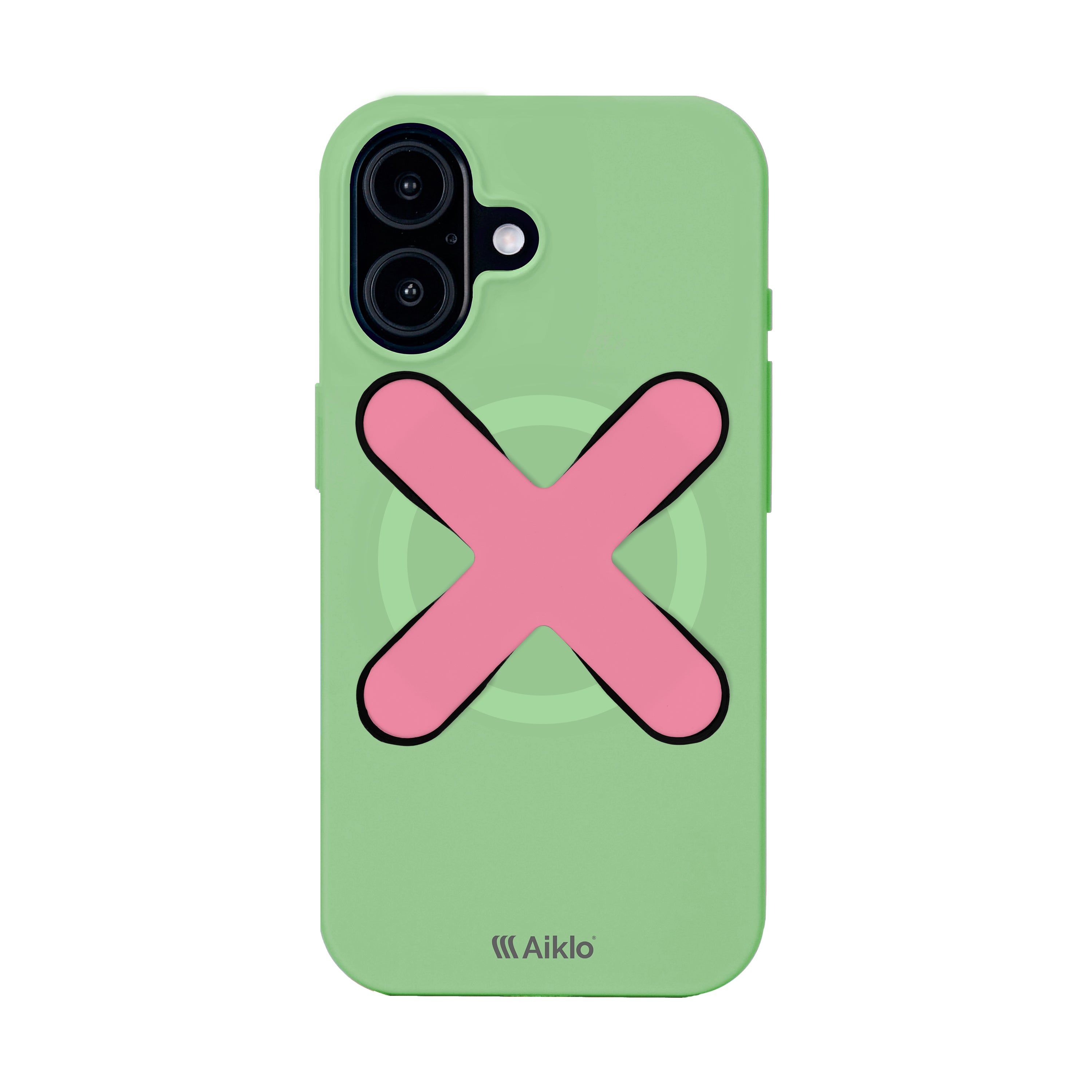Iphone 17 Mint + Grip Coral Pink