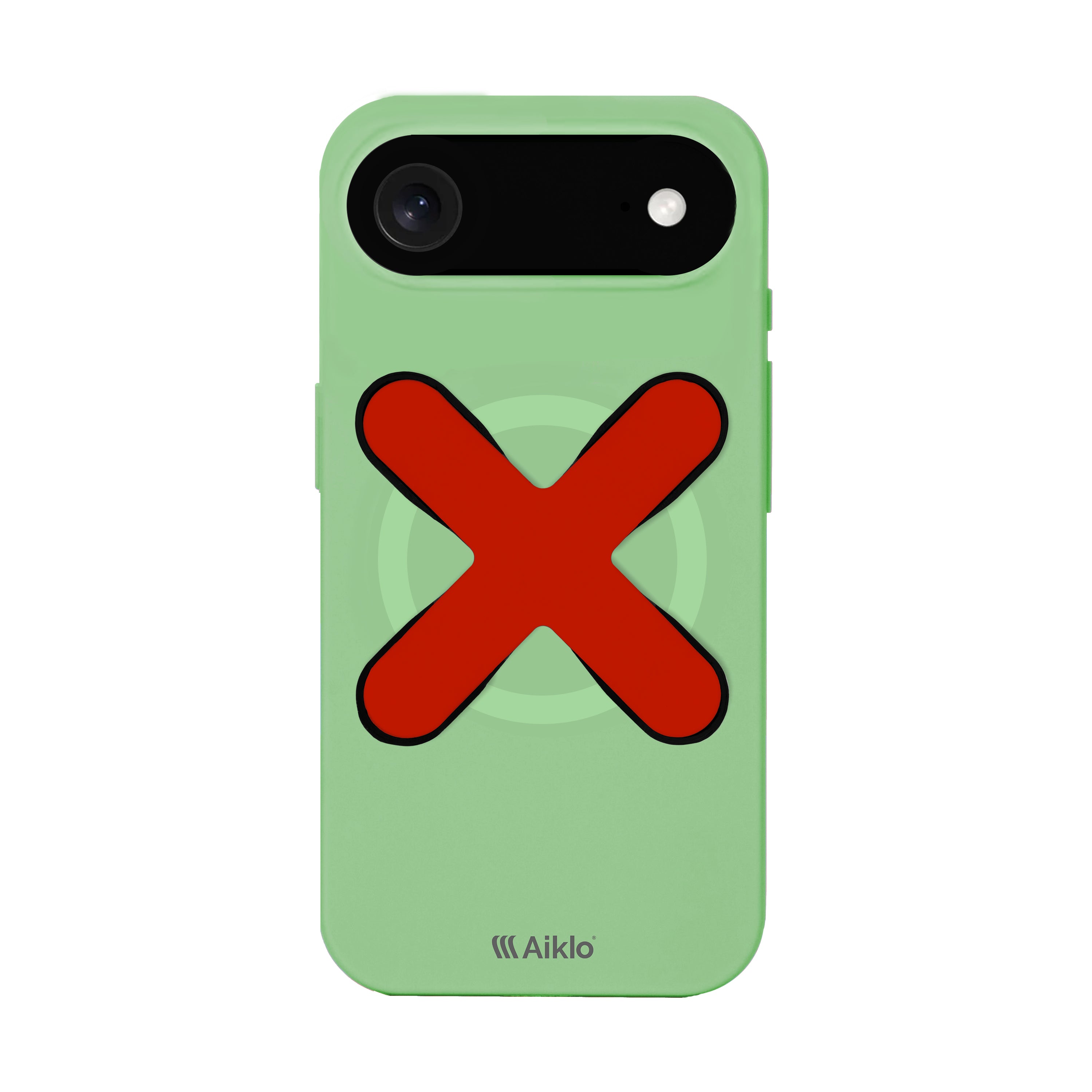 Iphone 17 Air Mint + Grip Hot Red