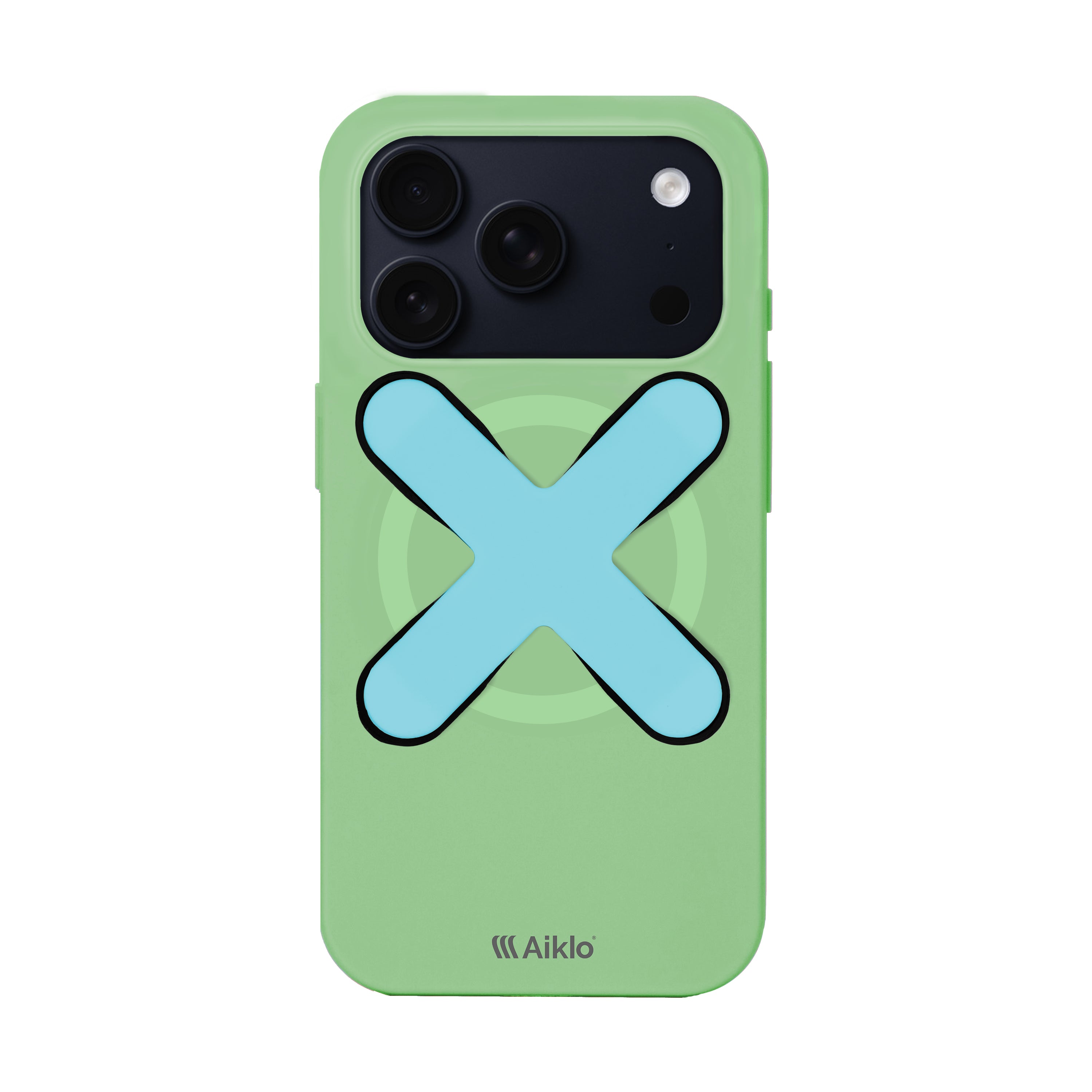 Iphone 17 Pro Mint + Grip Aqua Blue
