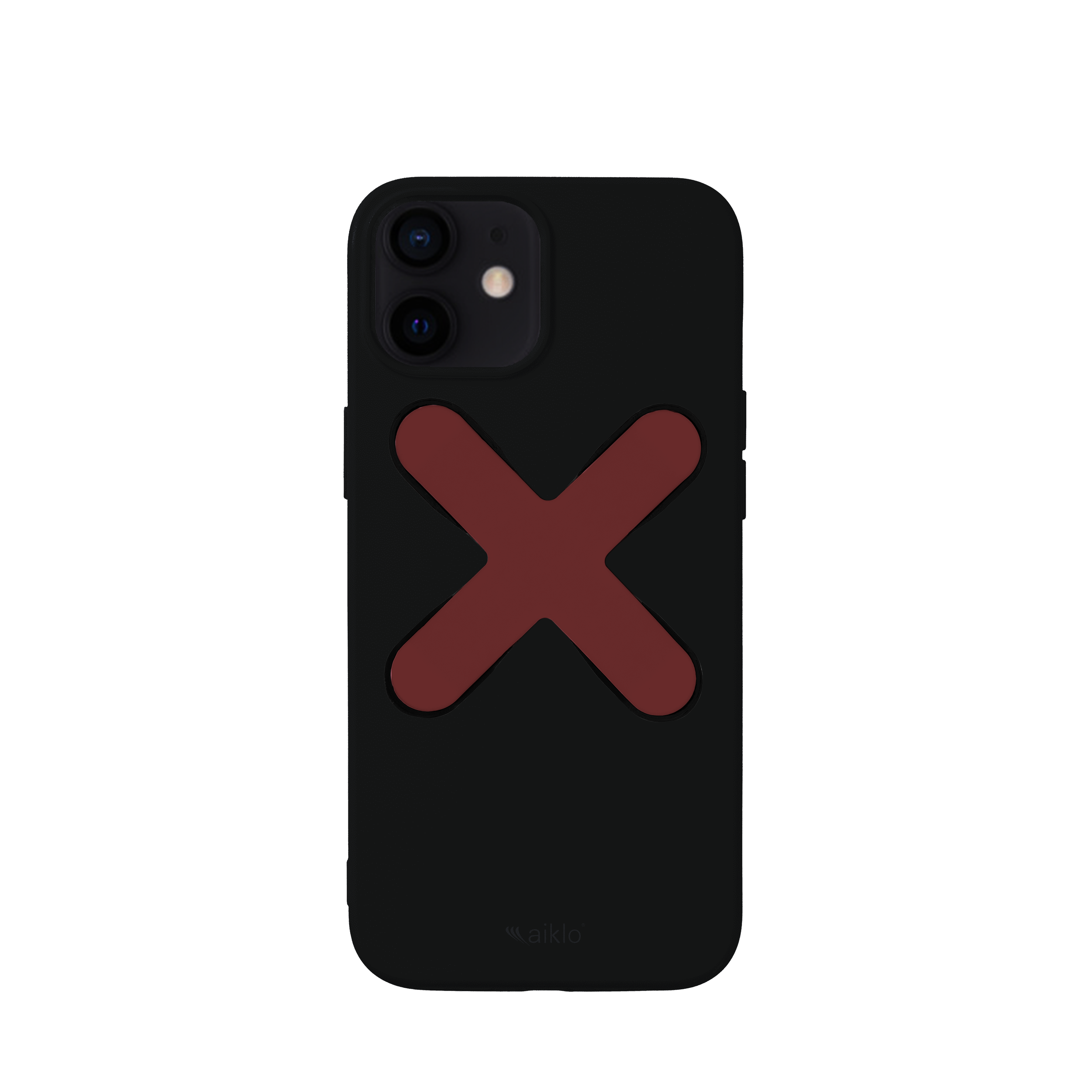 Funda Negra & Grip Granate