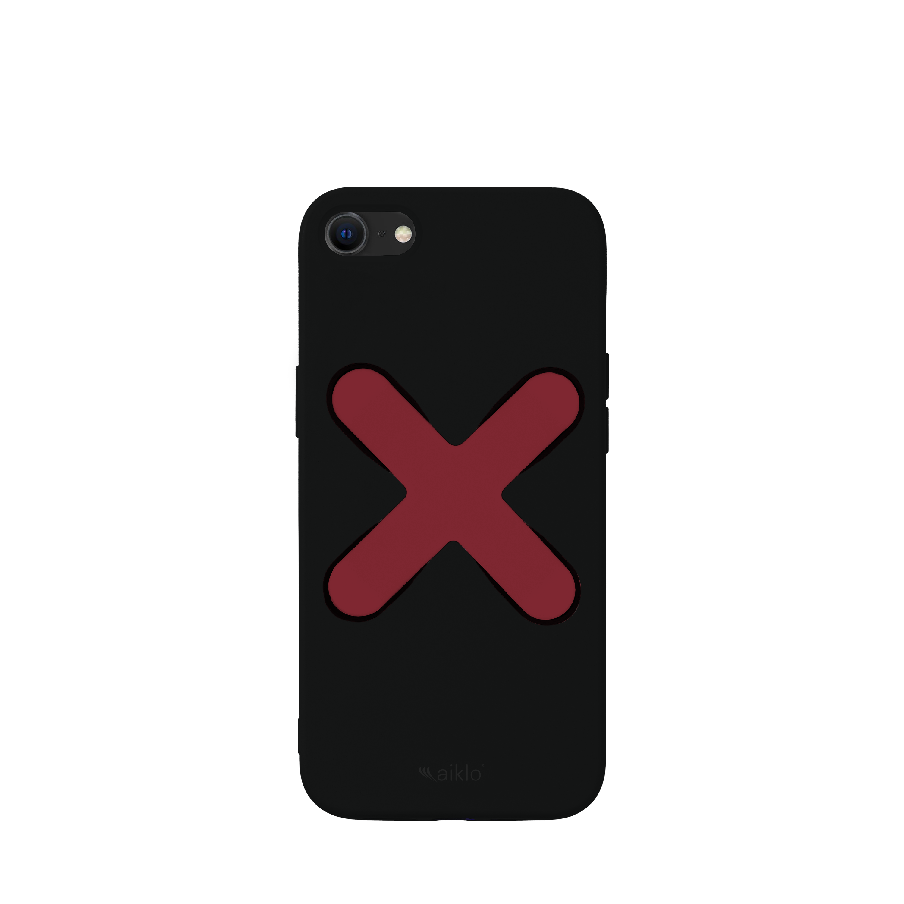 Funda Negra & Grip Granate