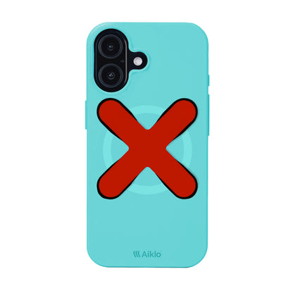 Iphone 17 Aqua Blue + Grip Hot Red
