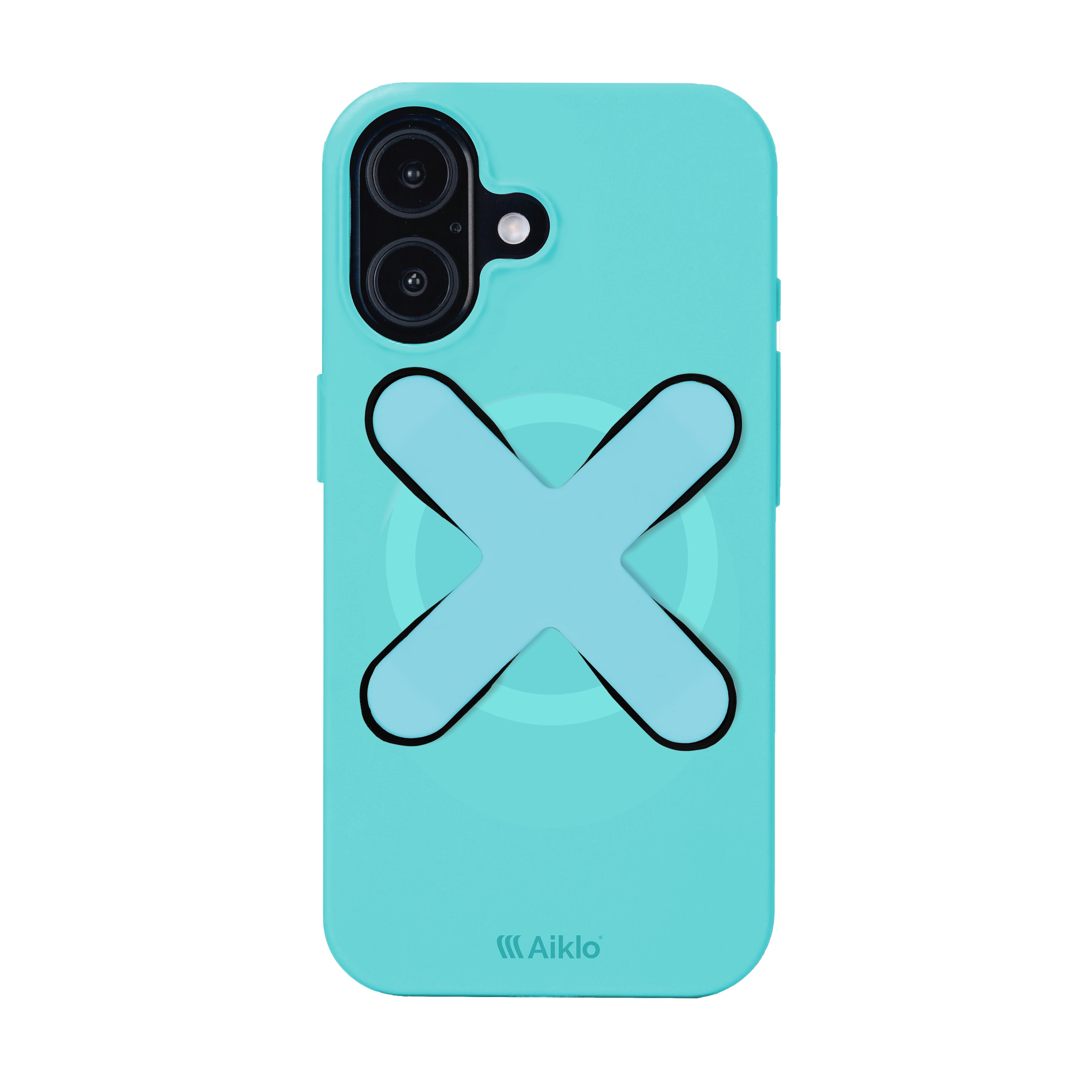 Funda MagSafe & Stix Grip Agua Blue