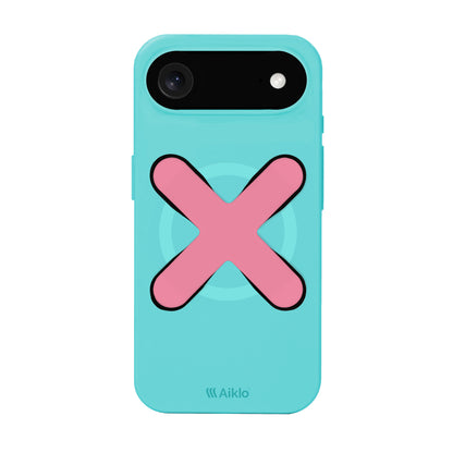 Iphone 17 Air Aqua Blue + Grip Coral Pink
