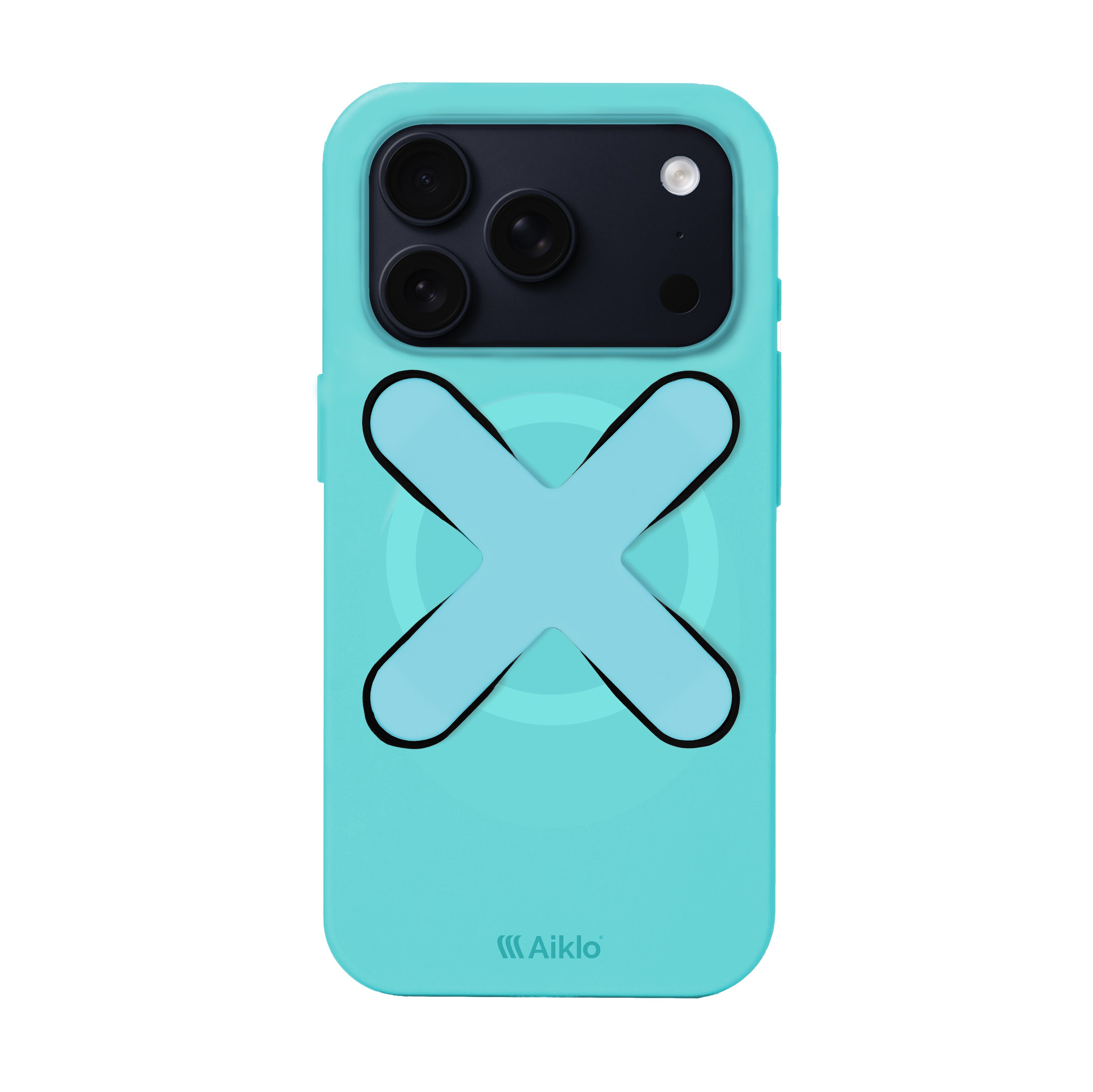 Funda MagSafe & Stix Grip Agua Blue