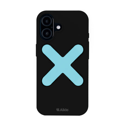 Iphone 17 Black + Grip Aqua Blue