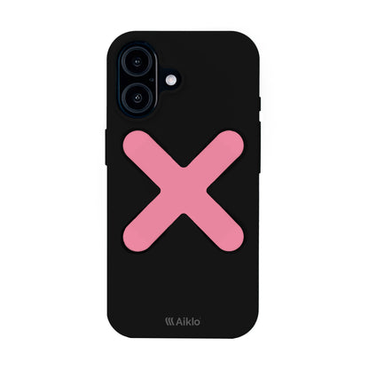 Iphone 17 Black + Grip Coral Pink