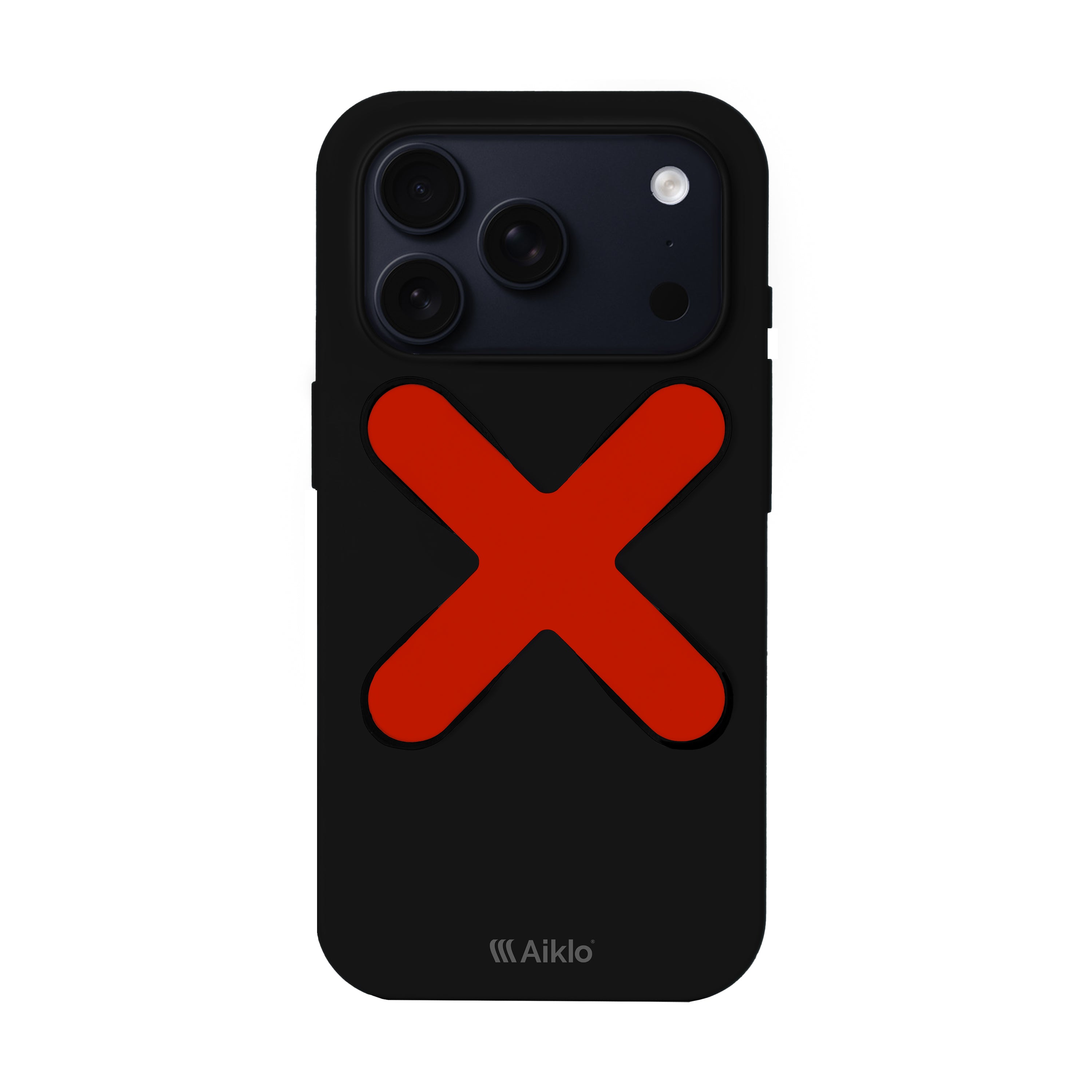 Funda MagSafe Black & Stix Grip Hot Red