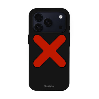 Funda MagSafe Black & Stix Grip Hot Red