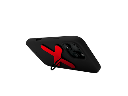 Funda MagSafe Black & Stix Grip Hot Red