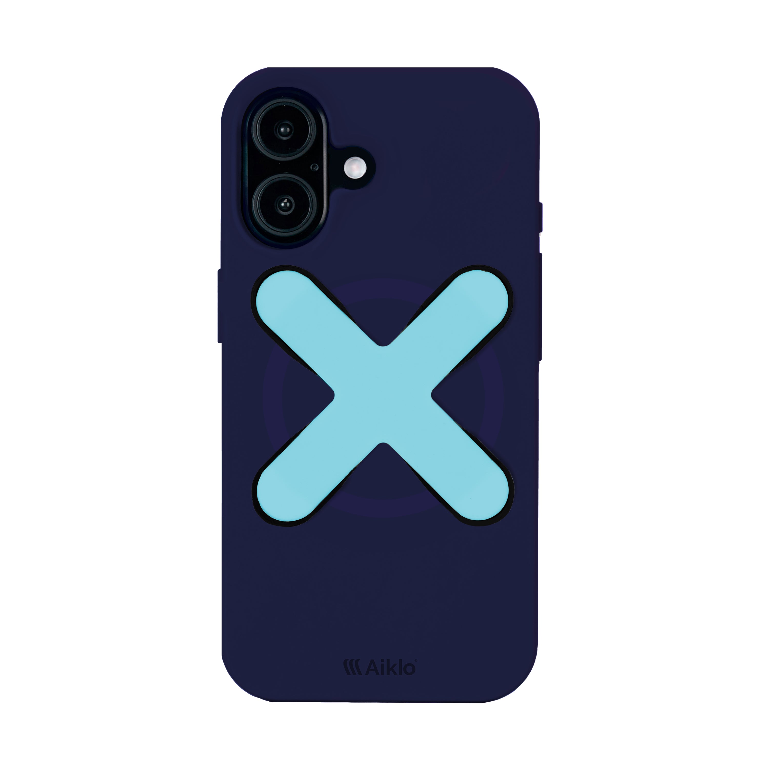 Funda MagSafe Cyber Grape & Stix Grip Aqua Blue
