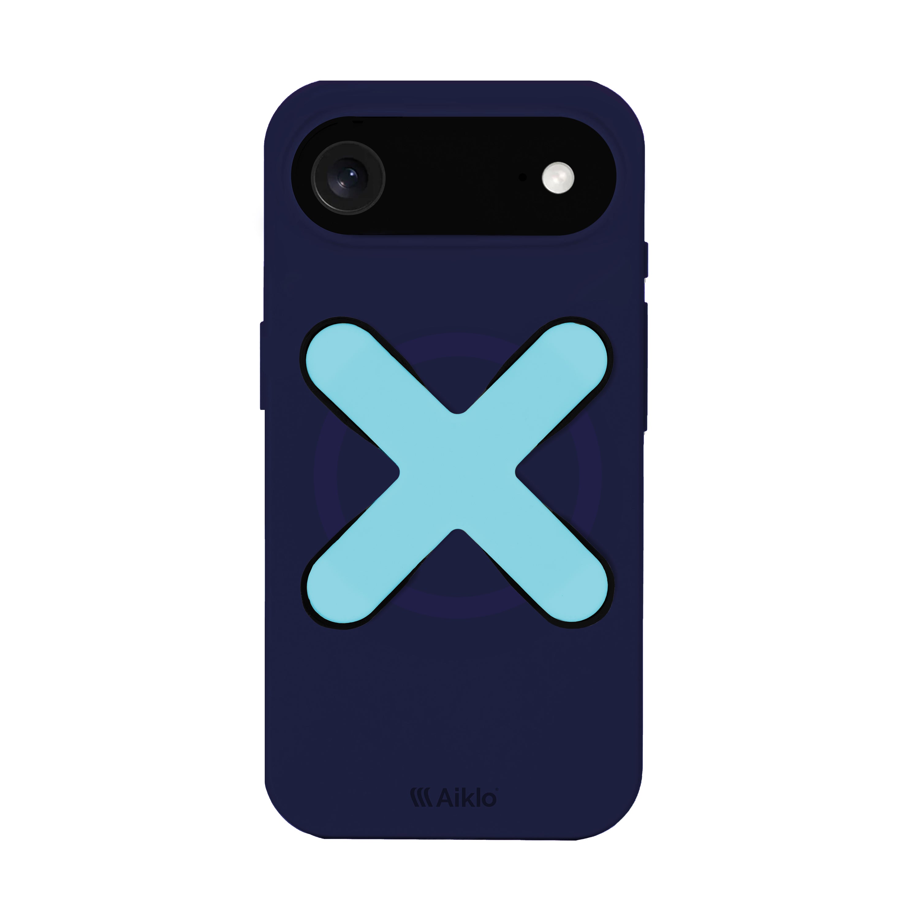 Funda MagSafe Cyber Grape & Stix Grip Aqua Blue