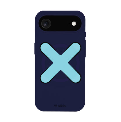 Funda MagSafe Cyber Grape & Stix Grip Aqua Blue
