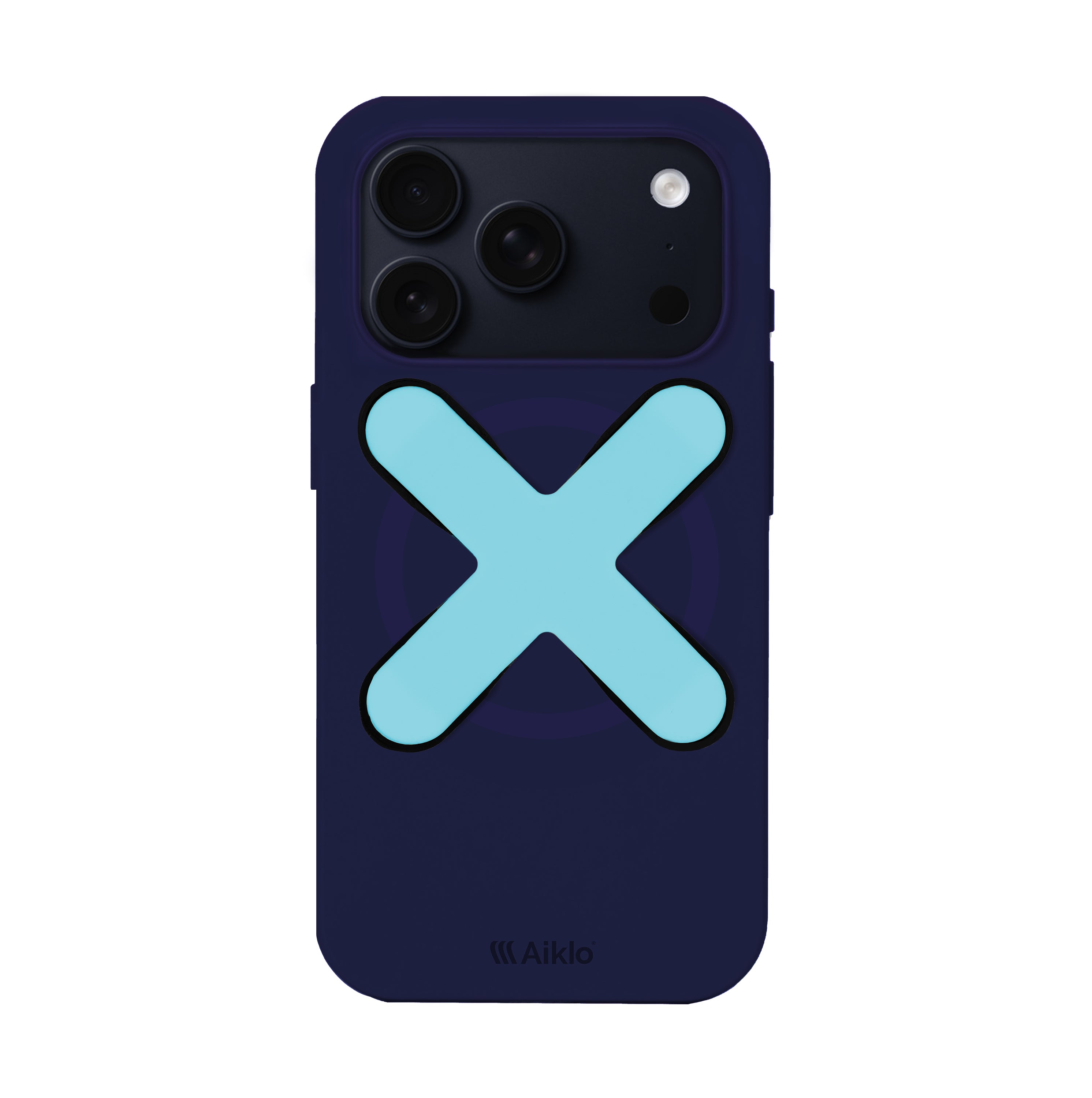 Funda MagSafe Cyber Grape & Stix Grip Aqua Blue
