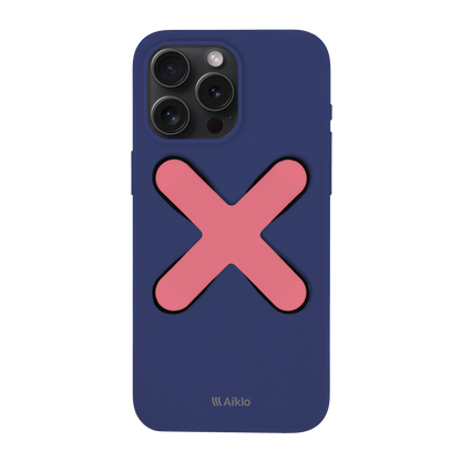 Funda Azul & Grip Rosa