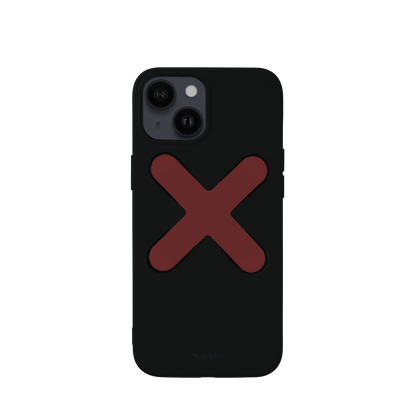 Funda Negra & Grip Granate