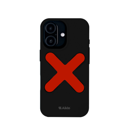 Funda Black & Grip Hot Red