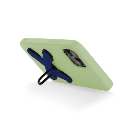 Green Case + Blue Grip