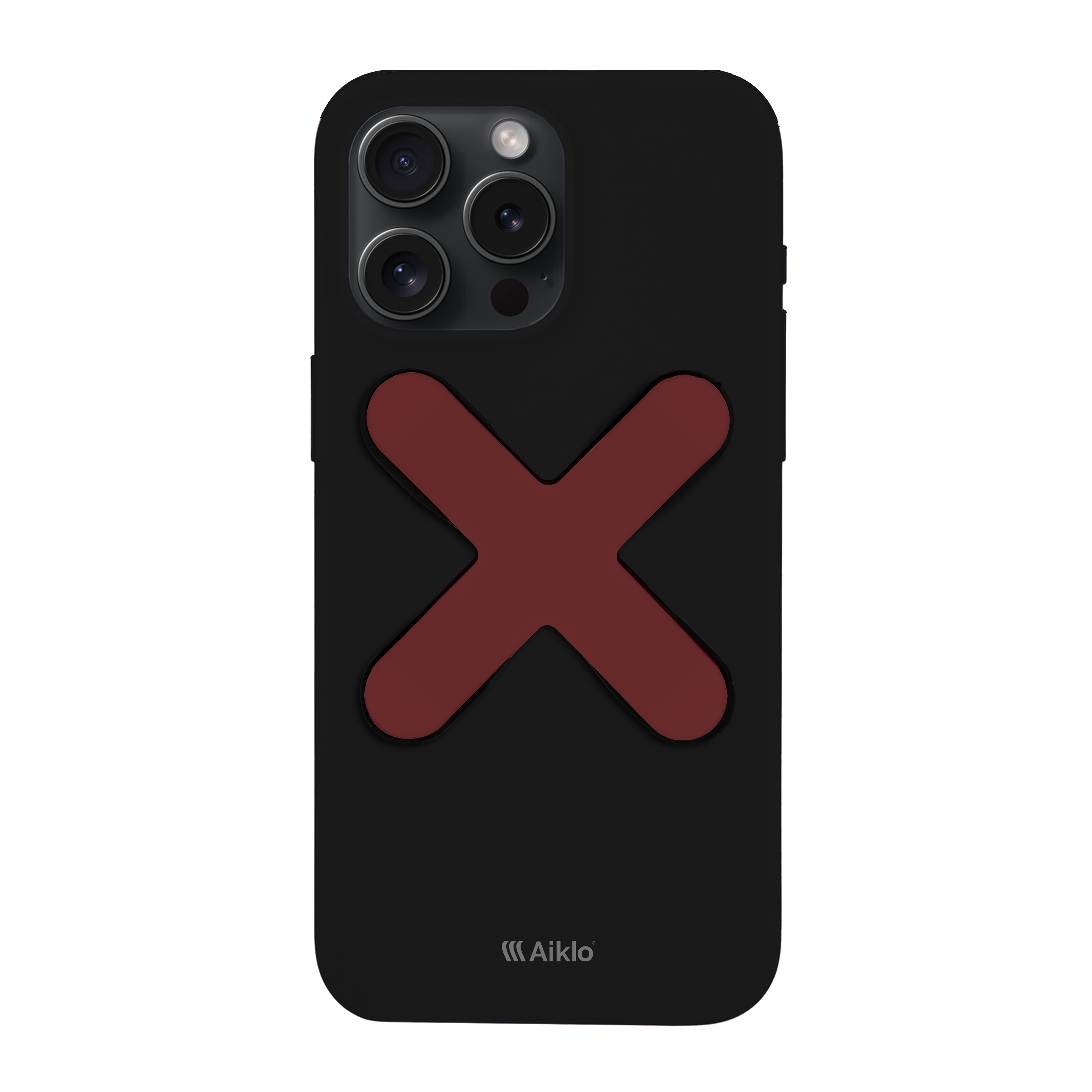 Funda Negra & Grip Granate