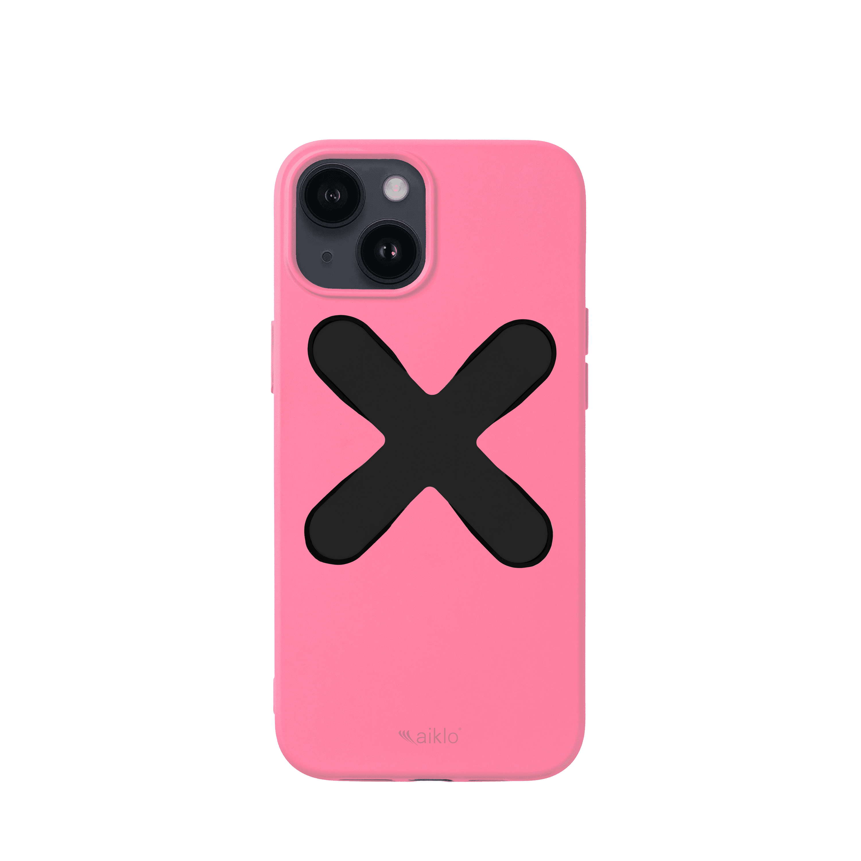 Pink case + black grip