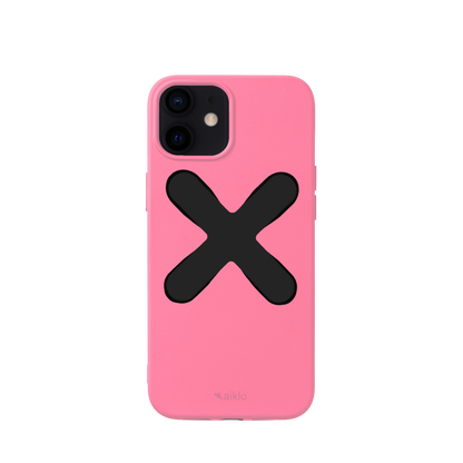 Pink case + black grip