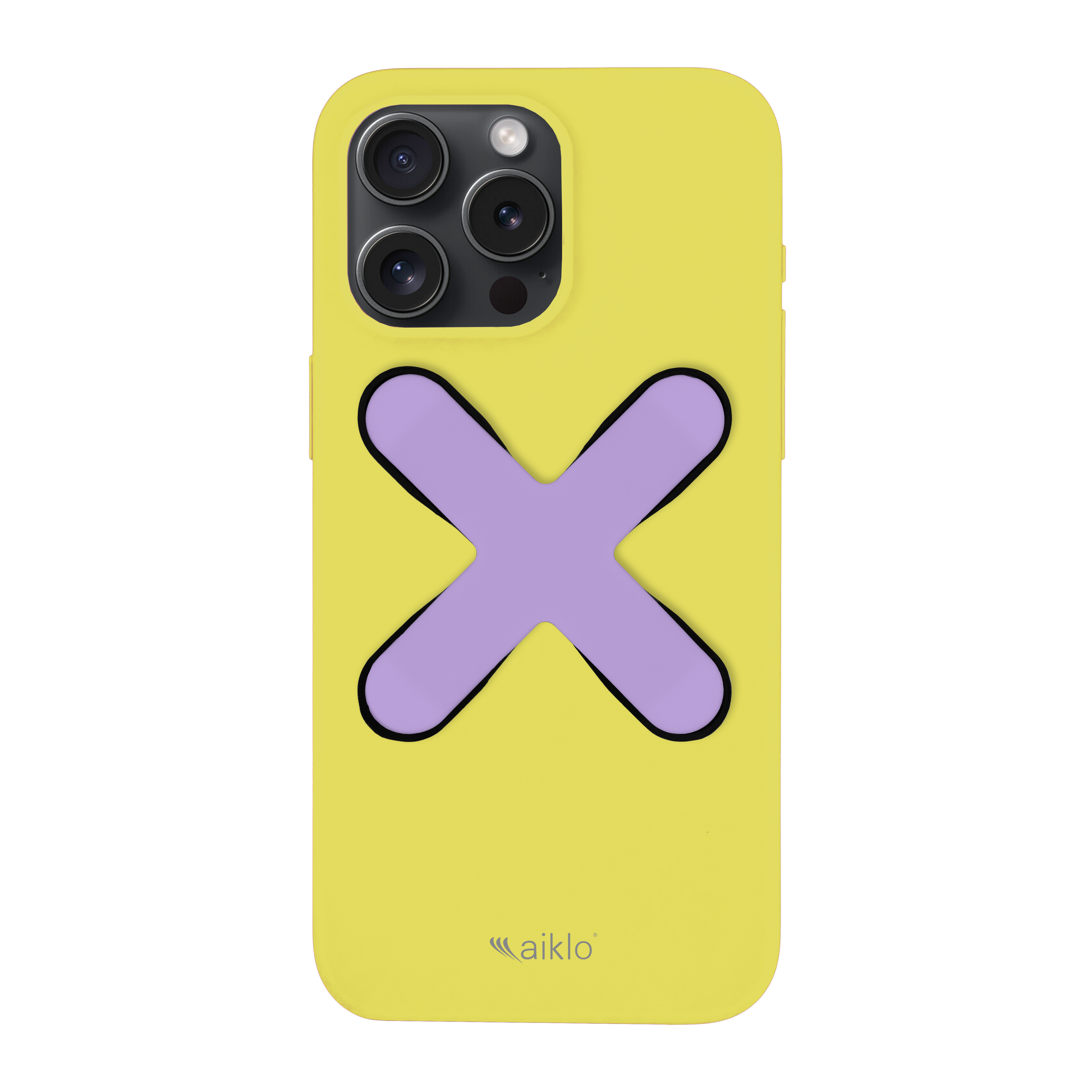 Yellow Case & Lilac Grip